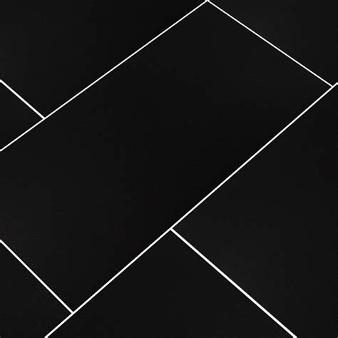 Domino Black 12x24 Polished Porcelain Tile Floor Tiles Usa