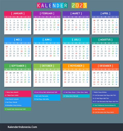 Kalender Indonesia 2023 Kalender Indonesia Images