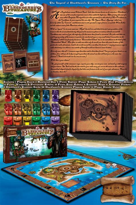 Hunt For Blackbeards Treasure Pirates Of The Carribean Treasure Game