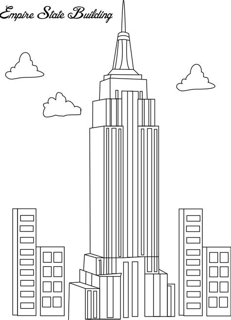 Place these on the floor by sideboards and cabinets for a cosy living room feel. Empire State Building Coloring Page - Free Printable ...