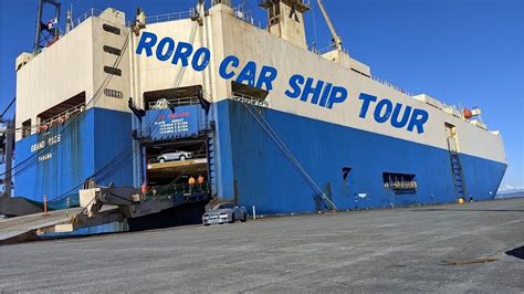 Roro Ship Car Vessel Tour And Walk Around Inside Car Ship Felicity Ace