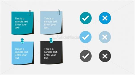 Key Notes Sticky Notes Powerpoint Shapes Slidemodel