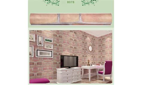 Modern 3d Brick Stone Style Wallpaper Bedroom Living Mural Roll