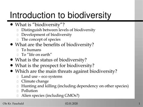 Ppt Introduction To Biodiversity Powerpoint Presentation Free