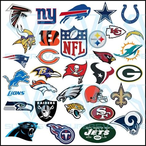Nfl Football Teams Svg Files For Silhouette Files For Cricut Svg Dxf