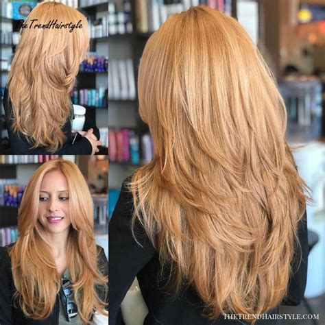 Long Feathered Strawberry Blonde Cut 80 Cute Layered Hairstyles And
