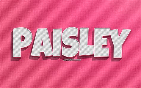 Download Wallpapers Paisley Pink Lines Background Wallpapers With Names Paisley Name Female