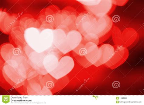 Red Hearts Bokeh Abstract Background Stock Photo Image Of Blurry