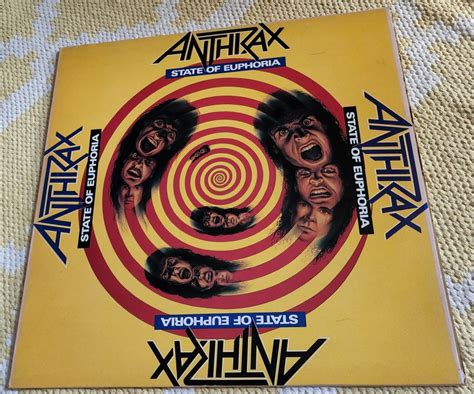 Anthrax State Of Euphoria Vinyl Photo Metal Kingdom