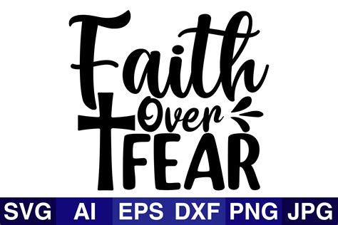 Faith Over Fear Christian Svg Design Graphic By Svg Cut Files