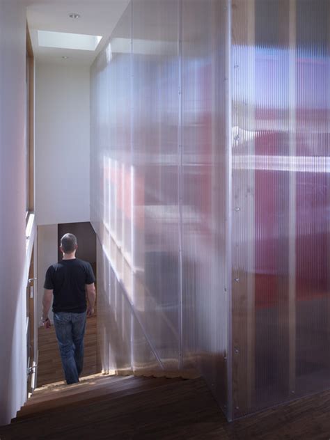 polycarbonate wall modern staircase san francisco