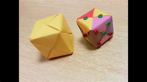 How To Make Paper Cube Without Tape And Glue Youtube