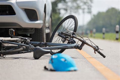 Accident Car Crash With Bicycle On Road Valiente Carollo And