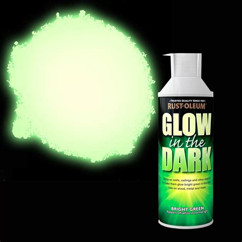 Rust Oleum Glow In The Dark Glow In The Dark Yellow Matt Spray Paint