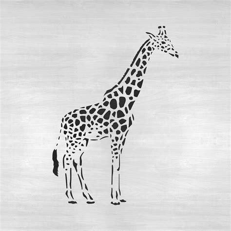 Giraffe Stencil Reusable Diy Craft Stencils Of A Giraffe Etsy