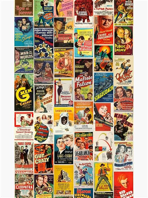 Classic Movie Poster Collage Poster For Sale By Artboy213 Redbubble