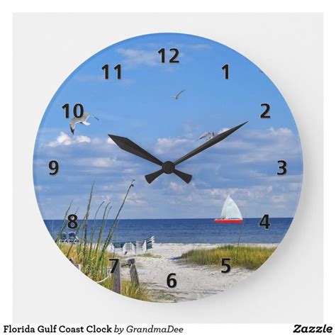 Florida Gulf Coast Clock Zazzle Gulf Coast Florida Gulf Coast