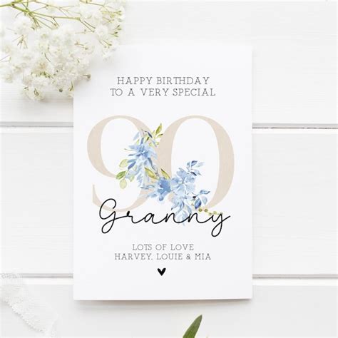 Shop 90th Birthday Card Etsy