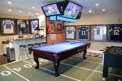 The Ultimate Game Room Dallas Cowboys Style Sports Man Cave Man