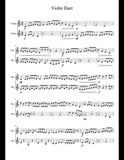 Printable Violin Duets Printable Word Searches