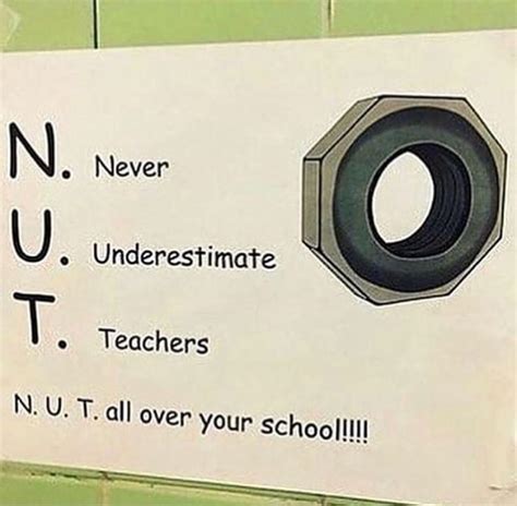 Nut All Over Your School Rfacepalm