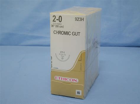 Ethicon 923h Chromic Gut Suture 2 0 36 Ct 1 Taper Needle Da Medical