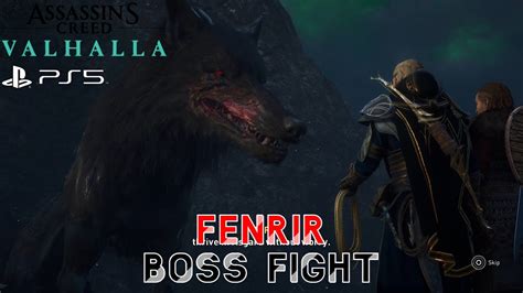 Assassin S Creed Valhalla Eivor Havi Vs Fenrir Boss Fight Ps