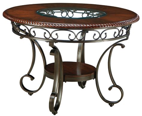 Johnelle dining room extension table dining room sets ashley. Glambrey Round Dining Room Table from Ashley (D329-15 ...