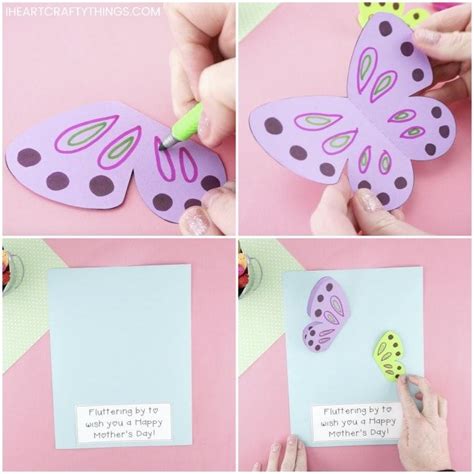 Mothers Day Butterfly Craft For Kids In 2020 Butterfly Crafts