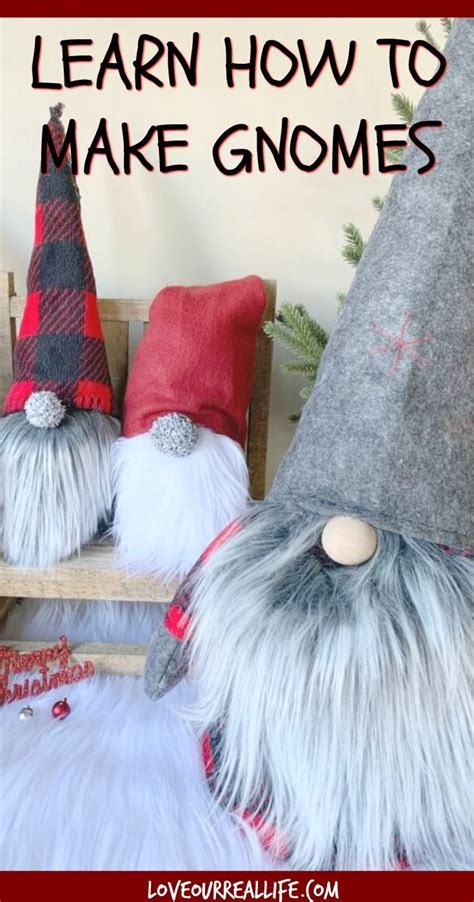 How To Make Christmas Gnomes Sew And No Sew Instructions ⋆ Love Our