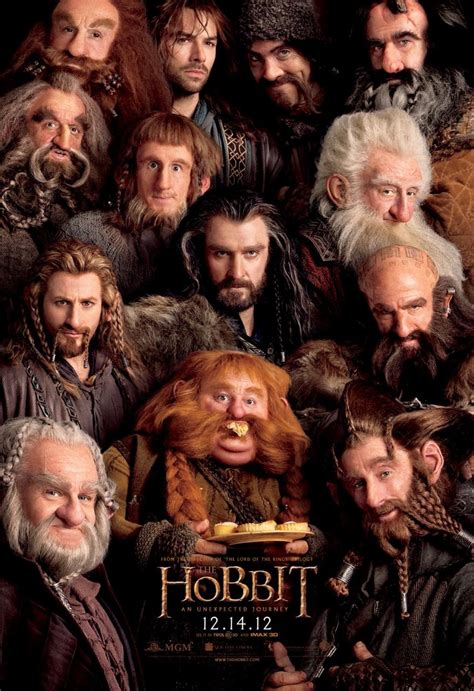 The Hobbit An Unexpected Journey Reveals A New Dwarf Filled Banner Poster