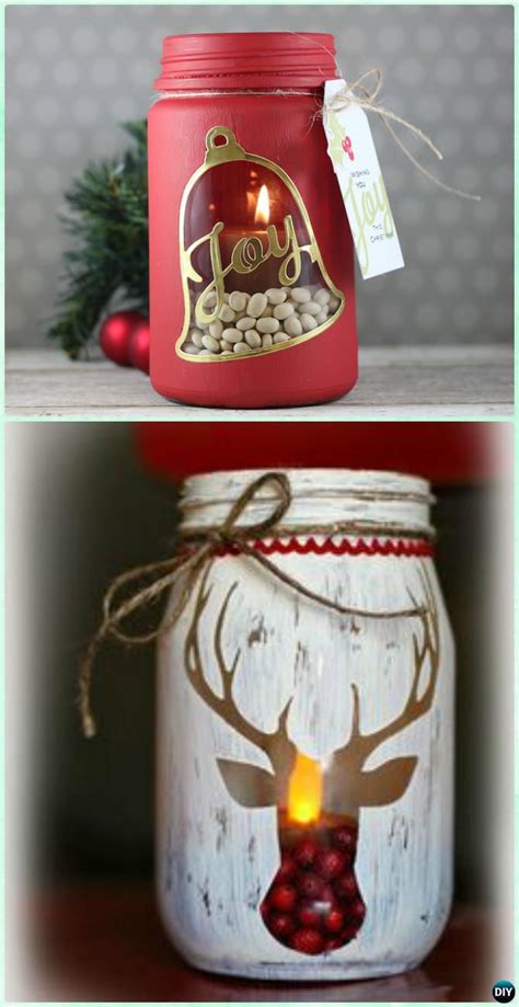 Diy Christmas Mason Jar Lighting Craft Ideas Picture
