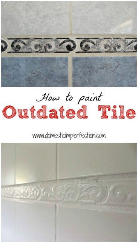 How To Refinish Outdated Tile Yes I Painted My Shower Painting