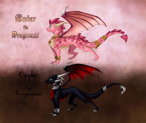 Ember And Cynder Species By Thiscrispykat On Deviantart Dragon