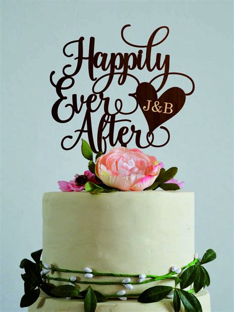 Happily Ever After Wedding Cake Topper Cake Topper For Etsy