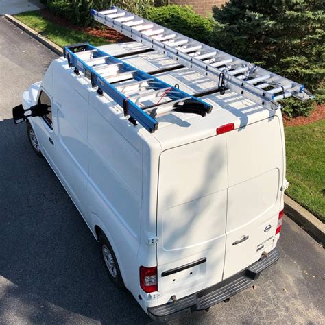 Vantech Heavy Duty 3 Bar Ladder Roof Rack Fits Nissan Nv Cargo Van High