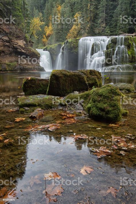 Lower Lewis River Falls Ford Pinchot National Forest Stock Photo