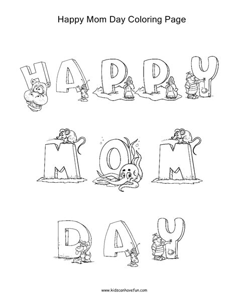 A mother happy with flowers. Happy Mothers Day Coloring Pages | Coloring Picutres ...