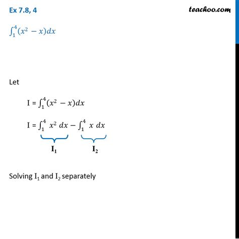 question 4 integrate x2 x dx by limit as a sum area as a sum
