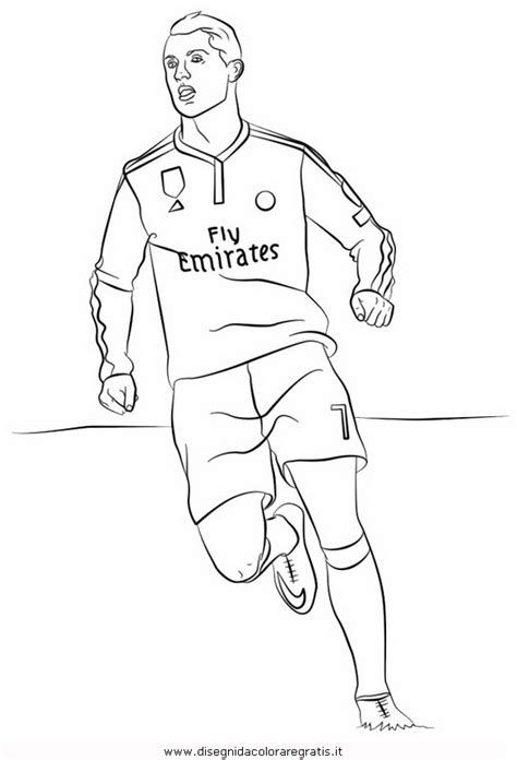 Disegno Cristiano Ronaldo 2 Categoria Sport Da Colorare