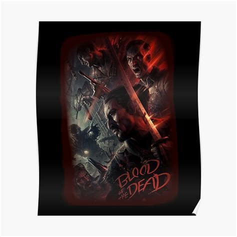 Cod Bo4 Zombies Blood Of The Dead Poster Loading Screen Poster For
