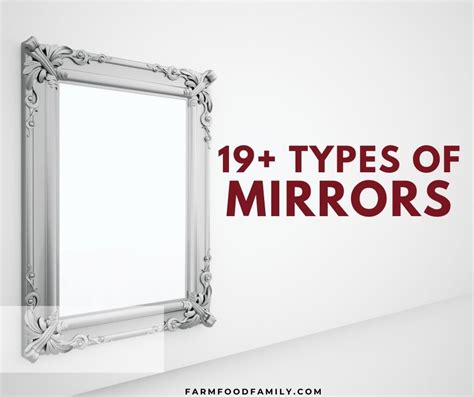 19 different types of mirrors with pictures buying guide