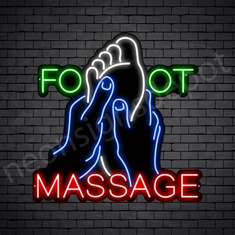 Foot Massage Neon Sign Neon Signs Depot