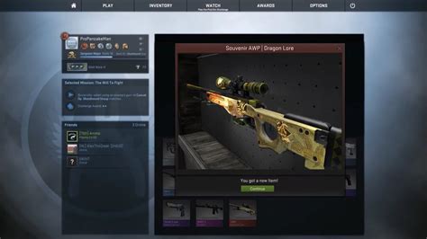 Csgo Souvenir Awp Dragon Lore Unboxing From One Case Factory New Youtube