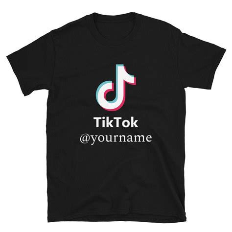 Tiktok Personalized Shirt Followers Tiktok Custom T Shirt Etsy