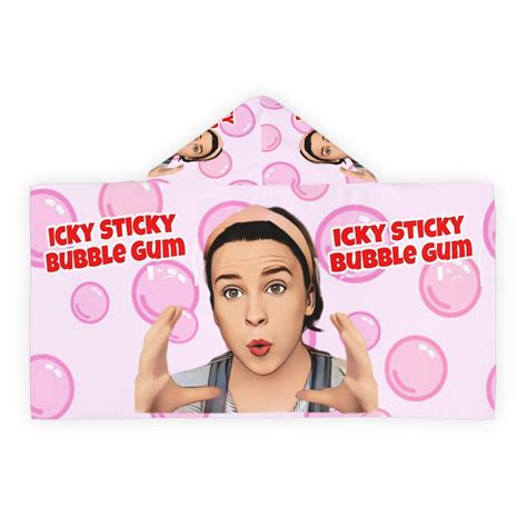 Ms Rachel Icky Sticky Bubblegum Custom Youth Hooded Bath Towel Etsy