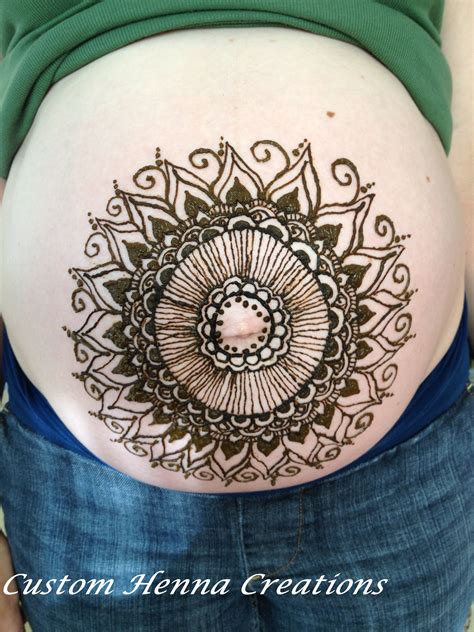 Pregnant Belly Henna Belly Blessing Henna Body Art Belly Henna