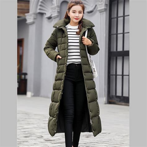 Buy Women Coat Jacket Extra Long Winter Clothes Woman