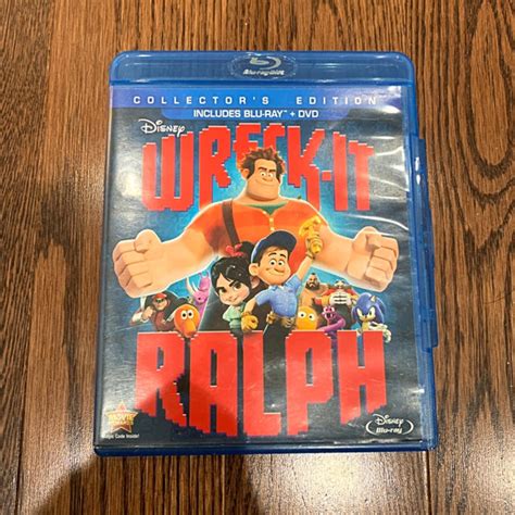 {disney} Wreck It Ralph Blu Ray Dvd