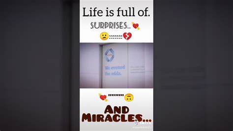 Life Is Full Of Surprises And Miracles Film Love ️ Youtube